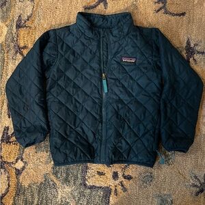 Patagonia Kids' Quilted Teal Jacket